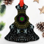 Leaf Earth And Heart Butterflies In The Universe Christmas Tree Ornament (Two Sides) Back