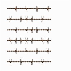 Barbed Wire Brown Small Garden Flag (two Sides) by Mariart