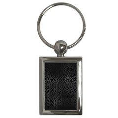 Gray Plaid Black Key Chains (rectangle)  by Mariart