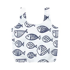 Love Fish Seaworld Swim Blue Sea Water Cartoons Full Print Recycle Bags (m)  by Mariart