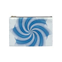 Prismatic Hole Blue Cosmetic Bag (medium)  by Mariart