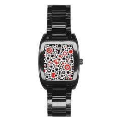 Square Objects Future Modern Stainless Steel Barrel Watch