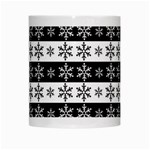 Snowflakes - Christmas pattern White Mugs Center