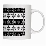 Snowflakes - Christmas pattern White Mugs Right