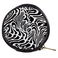 Psychedelic Zebra Pattern Black Mini Makeup Bags by Alisyart