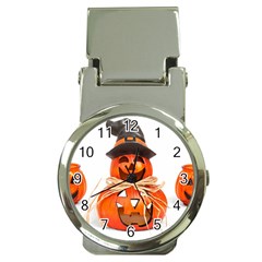Funny Halloween Pumpkins Money Clip Watches by gothicandhalloweenstore