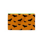 Halloween Bat Animals Night Orange Cosmetic Bag (XS) Back