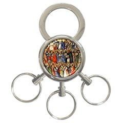 All Saints Christian Holy Faith 3-ring Key Chains