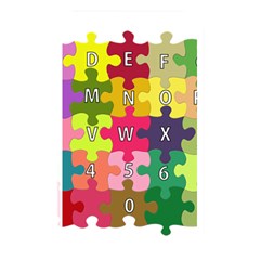 Puzzle Part Letters Abc Education Memory Card Reader by Celenk