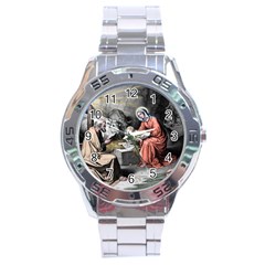 The Birth Of Christ Stainless Steel Analogue Watch by Valentinaart