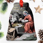 The birth of Christ Bell Ornament (Two Sides) Back