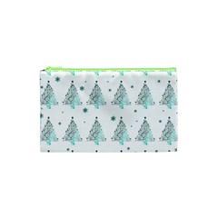 Christmas Tree - Pattern Cosmetic Bag (xs) by Valentinaart