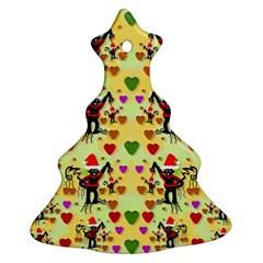 Santa With Friends And Season Love Ornament (christmas Tree) 