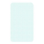 Tiffany Aqua Blue Candy Polkadot Hearts on White Memory Card Reader Front
