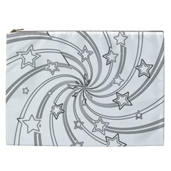 Star Christmas Pattern Texture Cosmetic Bag (xxl)  by Celenk