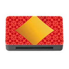 Christmas Card Pattern Background Memory Card Reader With Cf by Celenk