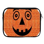 Fabric Halloween Pumpkin Funny Apple iPad 2/3/4 Zipper Cases Front