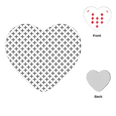 Black Cross Playing Cards (heart) 