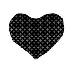 White Cross Standard 16  Premium Heart Shape Cushions Back