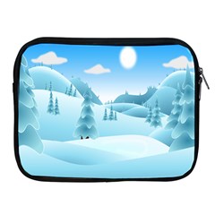 Landscape Winter Ice Cold Xmas Apple Ipad 2/3/4 Zipper Cases by Celenk