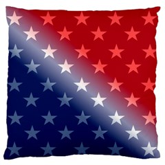 America Patriotic Red White Blue Standard Flano Cushion Case (one Side) by BangZart