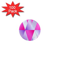 Gradient Geometric Shiny Light 1  Mini Magnets (100 Pack) 