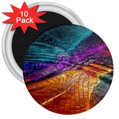 Graphics Imagination The Background 3  Magnets (10 Pack) 