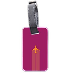 Airplane Jet Yellow Flying Wings Luggage Tags (two Sides)