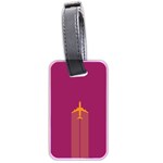 Airplane Jet Yellow Flying Wings Luggage Tags (Two Sides) Front
