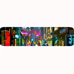 Abstract Vibrant Colour Cityscape Large Bar Mats