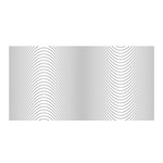 Monochrome Curve Line Pattern Wave Satin Wrap Front