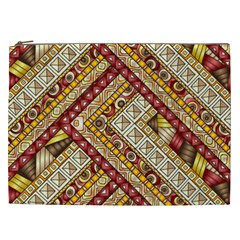 Ethnic Pattern Styles Art Backgrounds Vector Cosmetic Bag (xxl)  by Celenk