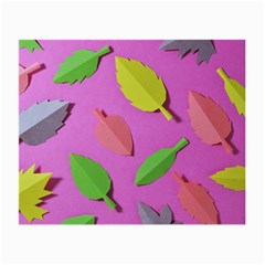 Leaves Autumn Nature Trees Small Glasses Cloth (2-side)
