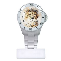 Leopard Animal Art Abstract Plastic Nurses Watch