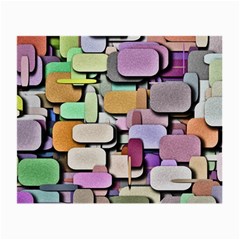 Background Painted Squares Art Small Glasses Cloth (2-side)