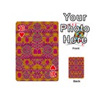 Fern Landscape In Harmony With Bleeding Hearts Fantasy Art Playing Cards 54 (Mini)  Front - Heart10