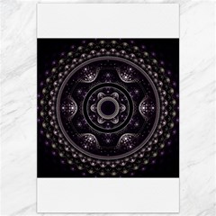 Fractal Mandala Circles Purple Canvas 20  X 30  