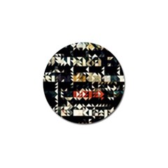 Art Design Color Banner Wallpaper Golf Ball Marker (10 Pack)