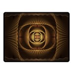 Fractal Copper Amber Abstract Fleece Blanket (Small) 50 x40  Blanket Front