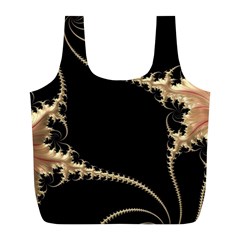 Fractal Art Design Pattern Texture Full Print Recycle Bags (l) 