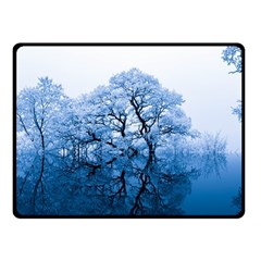 Nature Inspiration Trees Blue Fleece Blanket (small)