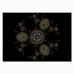 Background Pattern Symmetry Large Glasses Cloth (2-side)