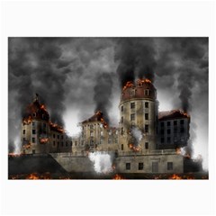 Destruction Apocalypse War Disaster Large Glasses Cloth (2-side)