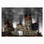 Destruction Apocalypse War Disaster Large Glasses Cloth (2-Side) Back
