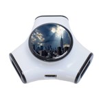 New York America New York Skyline 3-Port USB Hub Front