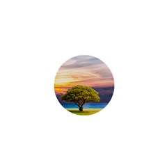 Tree Sea Grass Nature Ocean 1  Mini Buttons