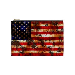 American Flag Usa Symbol National Cosmetic Bag (medium)  by Celenk