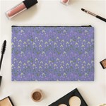 Winter Hats Blue Cosmetic Bag (Large)  Back