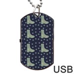 Blue Boots Dog Tag USB Flash (Two Sides) Front