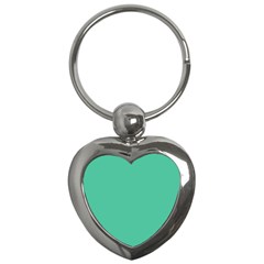 Seafoamy Green Key Chains (heart)  by snowwhitegirl